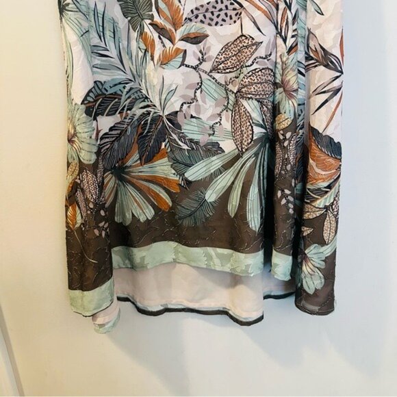 Super Natural by Secret Mission Jacquard Georgette Sandra Maxi Skirt M NWT - Picture 5 of 10